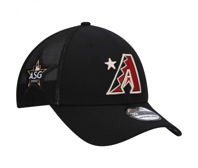 Men's Arizona Diamondbacks New Era Black 2022 All-Star Workout 39THIRTY Flex Hat