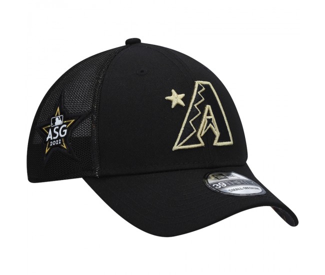 Men's Arizona Diamondbacks New Era Black 2022 MLB All-Star Game 39THIRTY Flex Hat