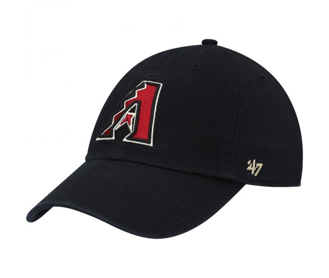 Youth Arizona Diamondbacks '47 Black Team Logo Clean Up Adjustable Hat