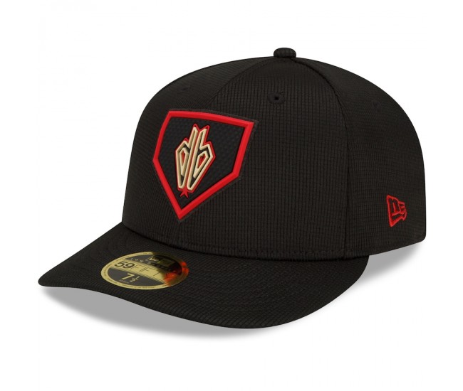 Men's Arizona Diamondbacks New Era Black 2022 Clubhouse Alternate Logo Low Profile 59FIFTY Fitted Hat