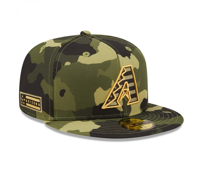 Men's Arizona Diamondbacks New Era Camo 2022 Armed Forces Day On-Field 59FIFTY Fitted Hat