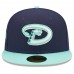 Men's Arizona Diamondbacks New Era Navy 20th Anniversary Cooperstown Collection Team UV 59FIFTY Fitted Hat