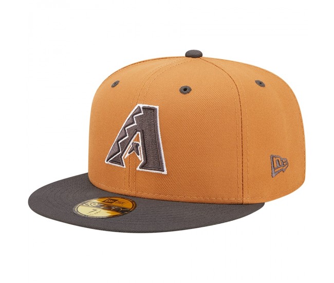 Men's Arizona Diamondbacks New Era Brown/Charcoal Two-Tone Color Pack 59FIFTY Fitted Hat