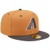 Men's Arizona Diamondbacks New Era Brown/Charcoal Two-Tone Color Pack 59FIFTY Fitted Hat