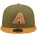 Men's Arizona Diamondbacks New Era Olive/Brown Two-Tone Color Pack 59FIFTY Fitted Hat