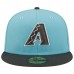 Men's Arizona Diamondbacks New Era Light Blue/Charcoal Two-Tone Color Pack 59FIFTY Fitted Hat