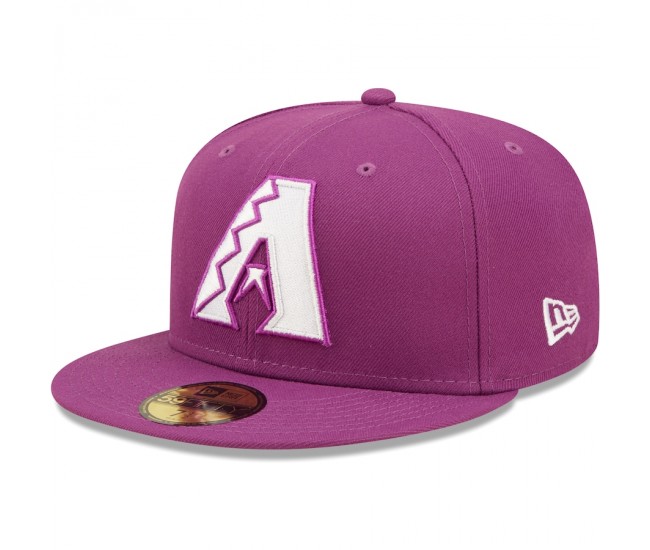 Men's Arizona Diamondbacks New Era Grape Logo 59FIFTY Fitted Hat