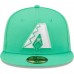 Men's Arizona Diamondbacks New Era Island Green Logo White 59FIFTY Fitted Hat