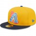 Men's Arizona Diamondbacks New Era Gold/Navy Chase Field Azure Undervisor 59FIFTY Fitted Hat