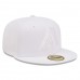 Men's Arizona Diamondbacks New Era White on White 59FIFTY Fitted Hat