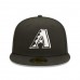 Men's Arizona Diamondbacks New Era Black Team Logo 59FIFTY Fitted Hat