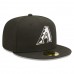 Men's Arizona Diamondbacks New Era Black Team Logo 59FIFTY Fitted Hat