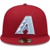 Men's Arizona Diamondbacks New Era Cardinal 30th Anniversary Air Force Blue Undervisor 59FIFTY Fitted Hat