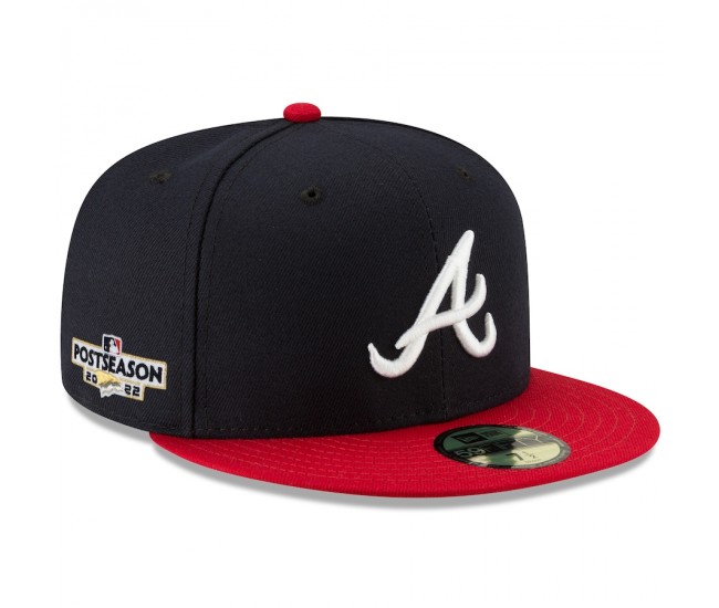 Atlanta Braves Men's New Era Navy 2022 Postseason 59FIFTY Fitted Hat