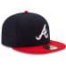 Atlanta Braves Men's New Era Navy/Red Home Authentic Collection On-Field 59FIFTY Fitted Hat