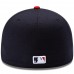 Atlanta Braves Men's New Era Navy/Red Home Authentic Collection On-Field 59FIFTY Fitted Hat