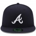 Atlanta Braves Men's New Era Navy Road Authentic Collection On-Field 59FIFTY Fitted Hat