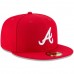 Atlanta Braves Men's New Era Red Fashion Color Basic 59FIFTY Fitted Hat