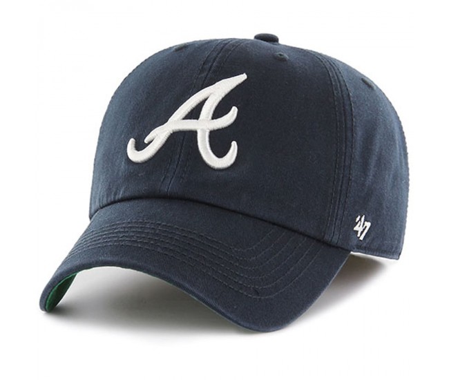 Men's Atlanta Braves '47 Navy Road Team Franchise Fitted Hat