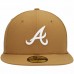 Atlanta Braves Men's New Era Tan Wheat 59FIFTY Fitted Hat