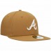 Atlanta Braves Men's New Era Tan Wheat 59FIFTY Fitted Hat