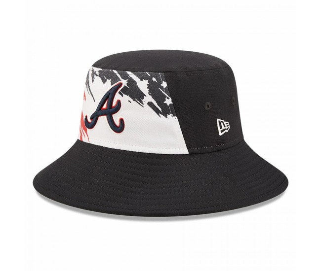 Atlanta Braves Men's New Era Navy 2022 4th of July Bucket Hat