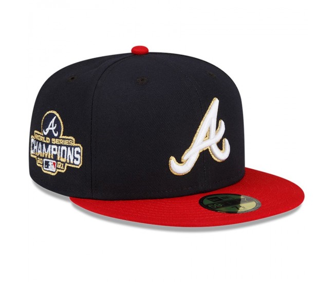 Men's Atlanta Braves New Era Navy 2022 Gold Program 59FIFTY Fitted Hat