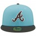 Men's Atlanta Braves New Era Light Blue/Charcoal Two-Tone Color Pack 59FIFTY Fitted Hat