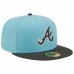 Men's Atlanta Braves New Era Light Blue/Charcoal Two-Tone Color Pack 59FIFTY Fitted Hat