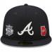 Atlanta Braves Men's New Era Navy Identity 59FIFTY Fitted Hat