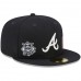 Atlanta Braves Men's New Era Navy Identity 59FIFTY Fitted Hat