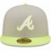 Atlanta Braves Men's New Era Gray 40th Anniversary Cyber 59FIFTY Fitted Hat