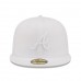 Atlanta Braves Men's New Era White on White 59FIFTY Fitted Hat