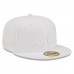 Atlanta Braves Men's New Era White on White 59FIFTY Fitted Hat