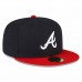 Atlanta Braves Men's New Era Navy/Red Authentic Collection Replica 59FIFTY Fitted Hat