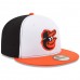 Baltimore Orioles Men's New Era White/Orange Home Authentic Collection On-Field 59FIFTY Fitted Hat