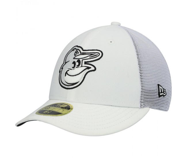 Baltimore Orioles Men's New Era White 2022 Batting Practice Low Profile 59FIFTY Fitted Hat