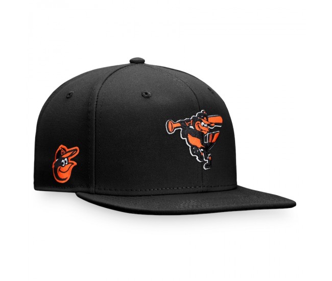 Men's Baltimore Orioles Fanatics Branded Black Iconic Team Patch Fitted Hat