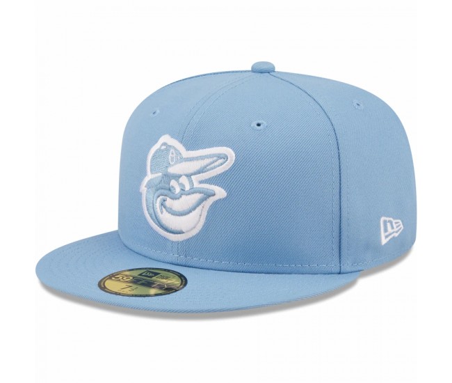 Baltimore Orioles Men's New Era Sky Blue Logo White 59FIFTY Fitted Hat