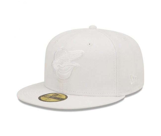 Baltimore Orioles Men's New Era White on White 59FIFTY Fitted Hat