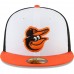 Baltimore Orioles Men's New Era White/Orange 2022 Little League Classic 59FIFTY Fitted Hat