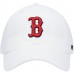 Boston Red Sox Men's '47 White Logo Clean Up Adjustable Hat