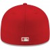 Boston Red Sox Men's New Era Red Logo White 59FIFTY Fitted Hat