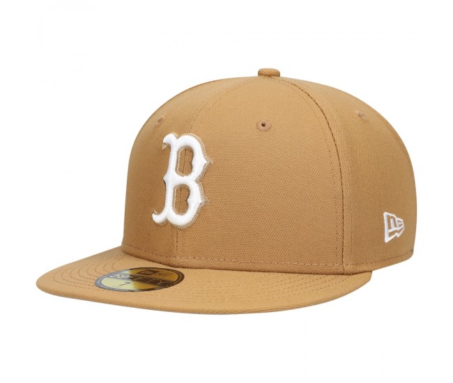 Boston Red Sox Men's New Era Tan Wheat 59FIFTY Fitted Hat