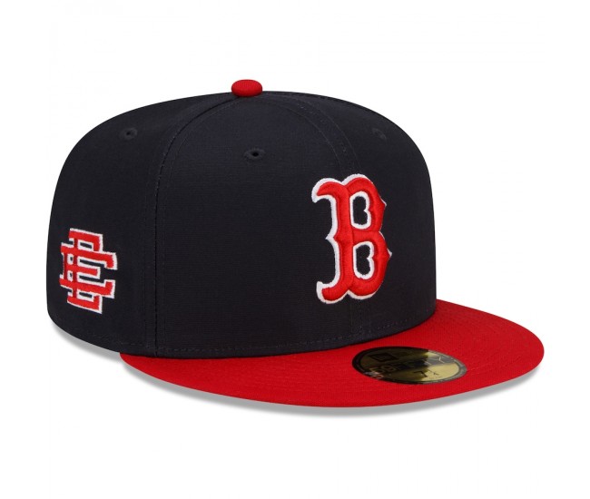 Boston Red Sox Men's New Era Navy/Red Eric Emanuel 59FIFTY Fitted Hat