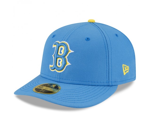 Boston Red Sox Men's New Era Light Blue City Connect Low Profile 59FIFTY Fitted Hat