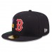 Boston Red Sox Men's New Era Navy Blooming 59FIFTY Fitted Hat