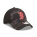 Boston Red Sox Men's New Era Charcoal Dark Camo 39THIRTY Trucker Flex Hat