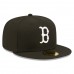 Boston Red Sox Men's New Era Black Team Logo 59FIFTY Fitted Hat