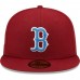 Boston Red Sox Men's New Era Cardinal 2004 World Series Air Force Blue Undervisor 59FIFTY Fitted Hat